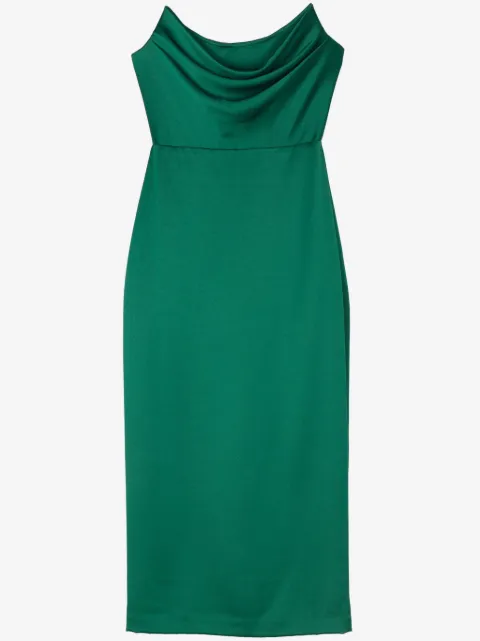 Alex Perry corset-style satin midi dress