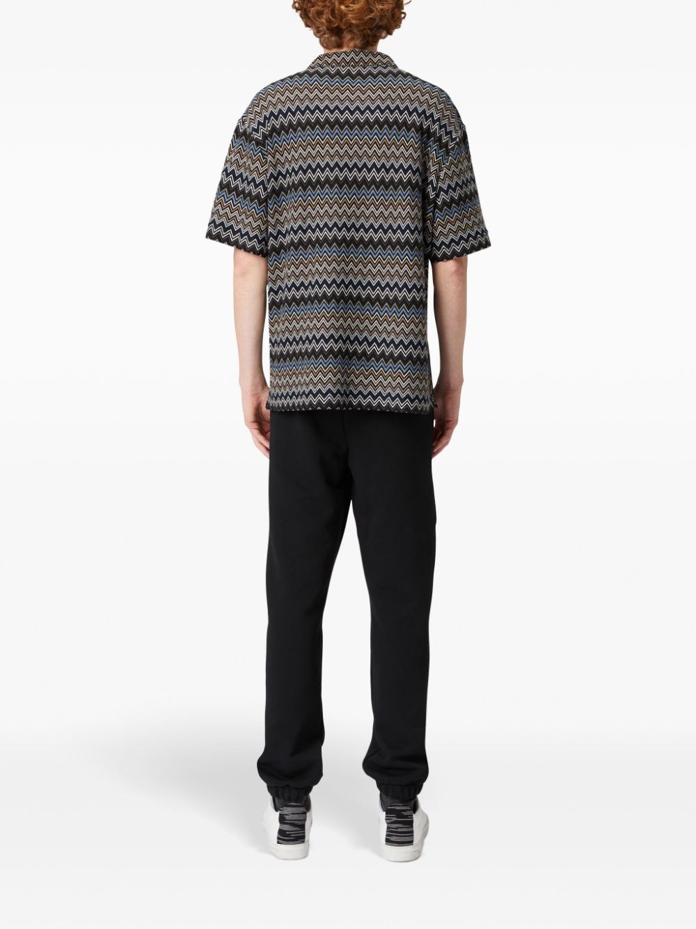 Shop Missoni Zigzag Bowling Shirt In Multicolour