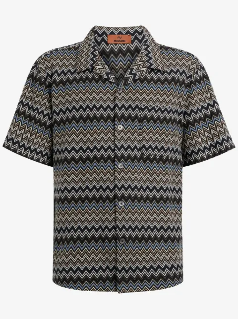 Missoni рубашка с узором зигзаг