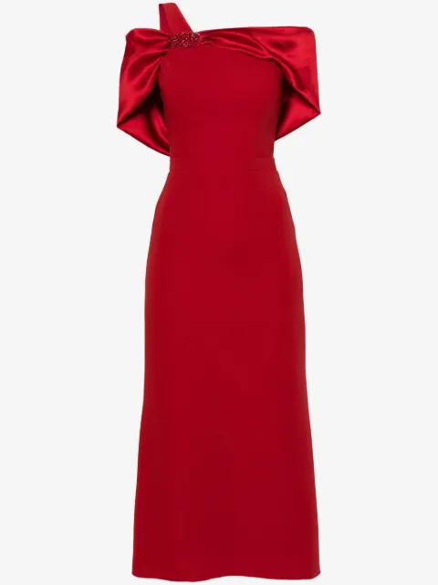 CRISTALLINI Ophelia satin midi dress