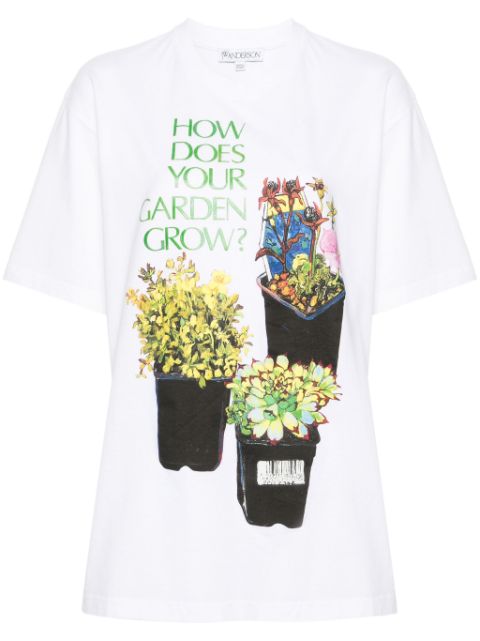 JW Anderson Flower Pot-print T-shirt Women