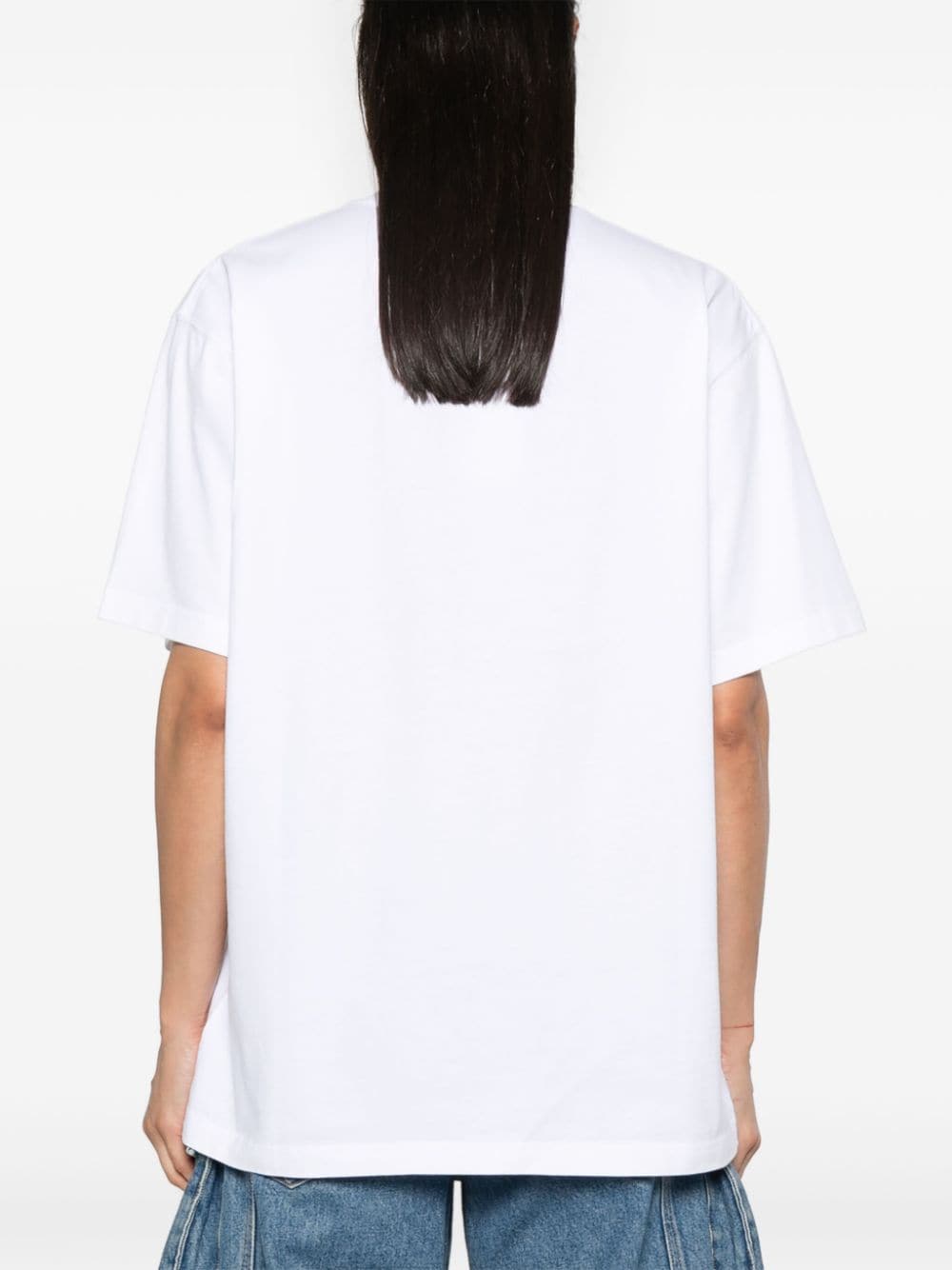 Shop Jw Anderson Flower Pot-print T-shirt In White