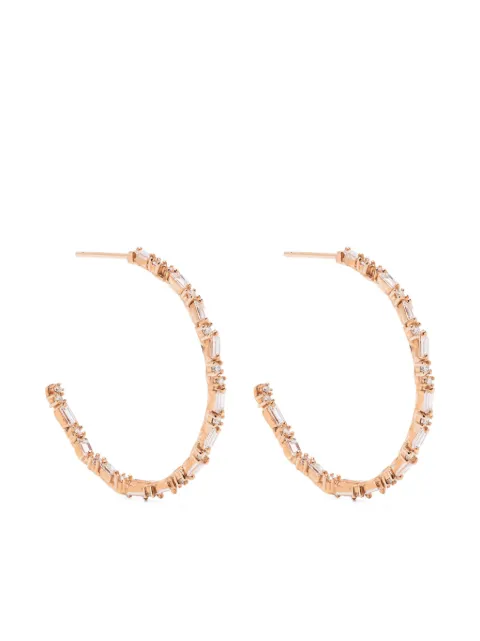 Suzanne Kalan 18kt rose gold diamond earrings