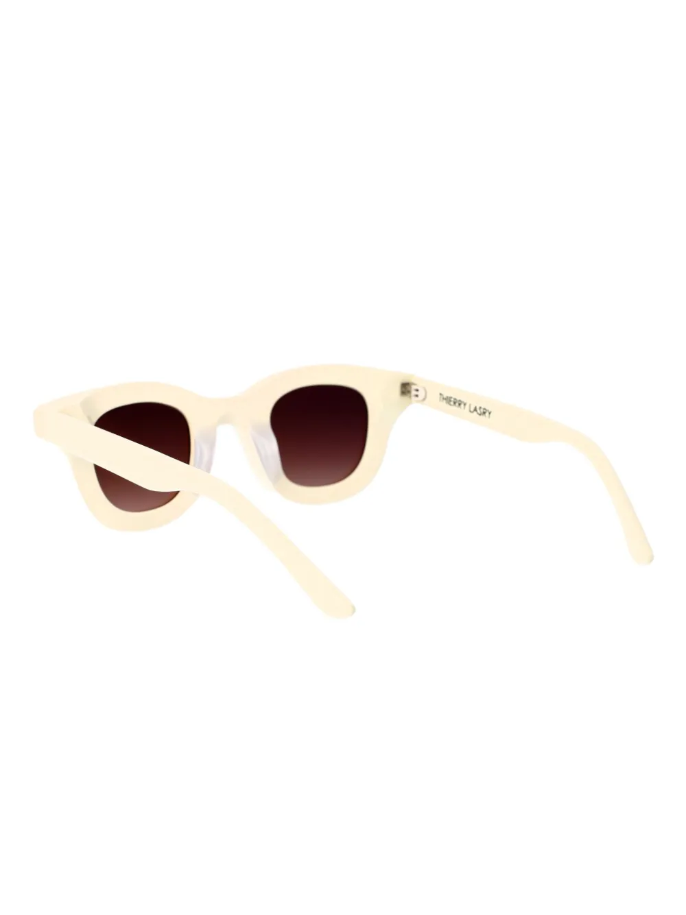 Thierry Lasry Hacktivity zonnebril met vierkant montuur Beige