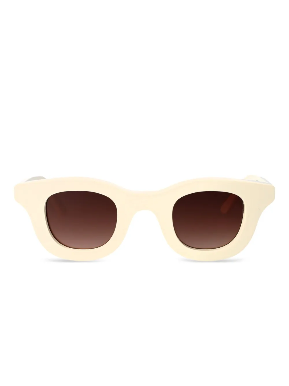 Thierry Lasry Hacktivity zonnebril met vierkant montuur Beige
