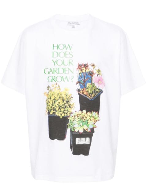 JW Anderson floral-print organic cotton T-shirt