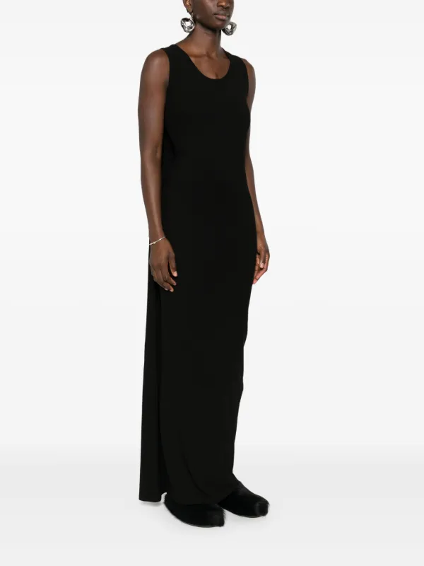 Balenciaga Draped Maxi Dress Black FARFETCH CA