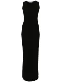 Balenciaga draped maxi dress - Black