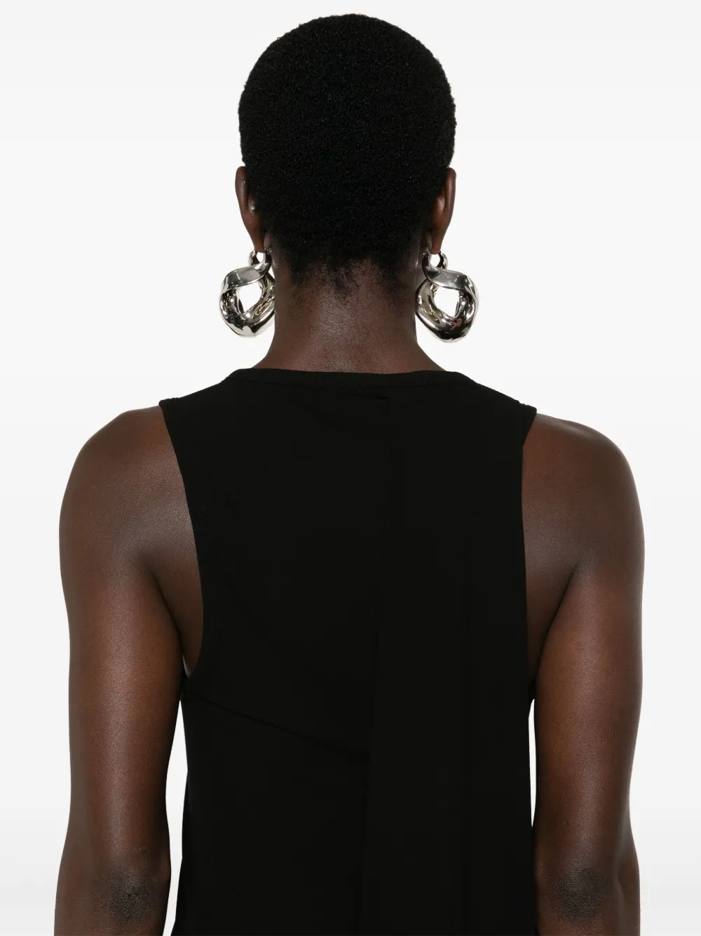 Balenciaga Gedrapeerde maxi-jurk Zwart