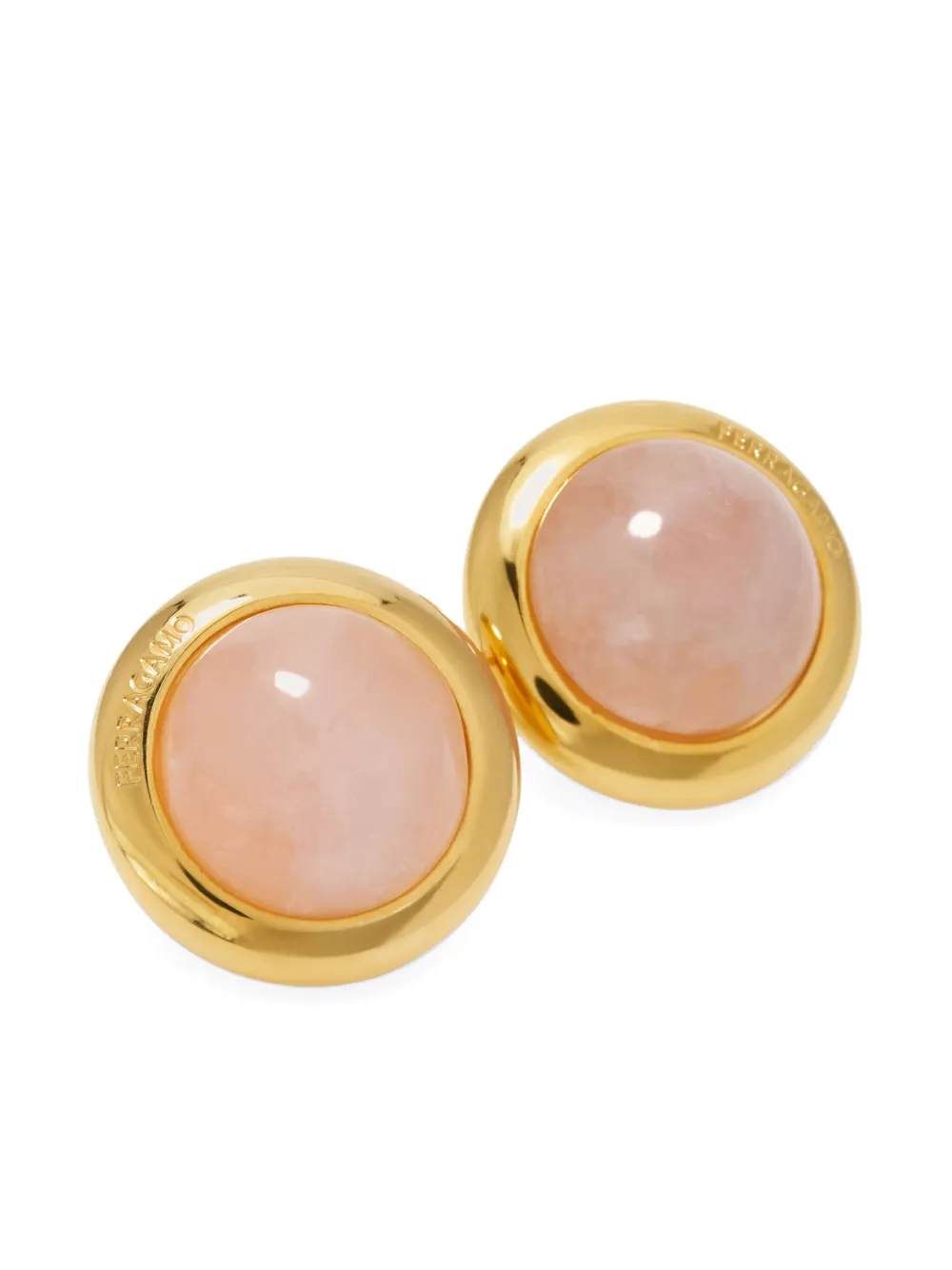 Ferragamo Earrings With Semi-precious Stone In Pink