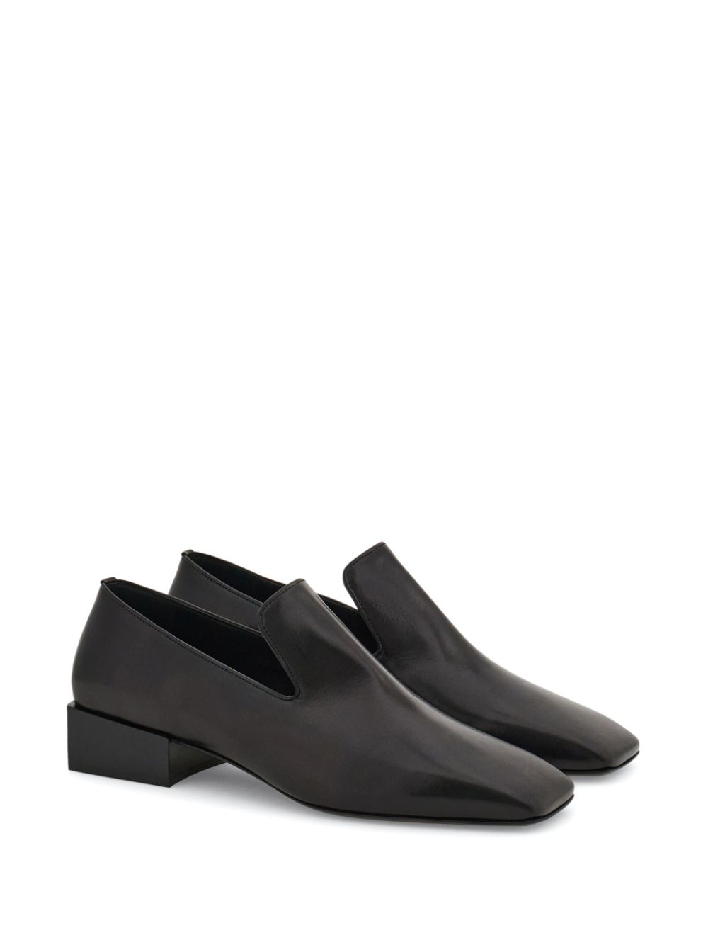 Ferragamo square-toe loafers - Black