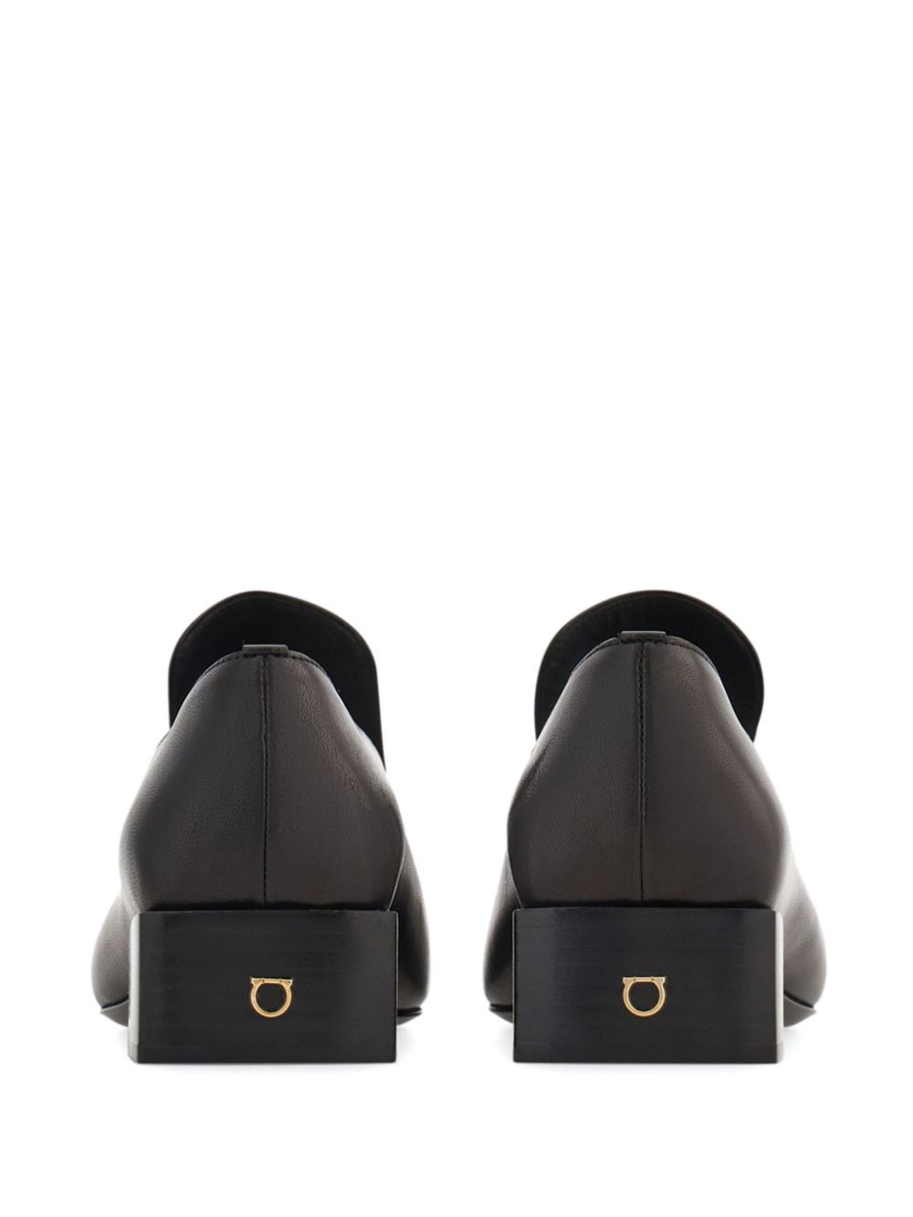 Ferragamo square-toe loafers Black