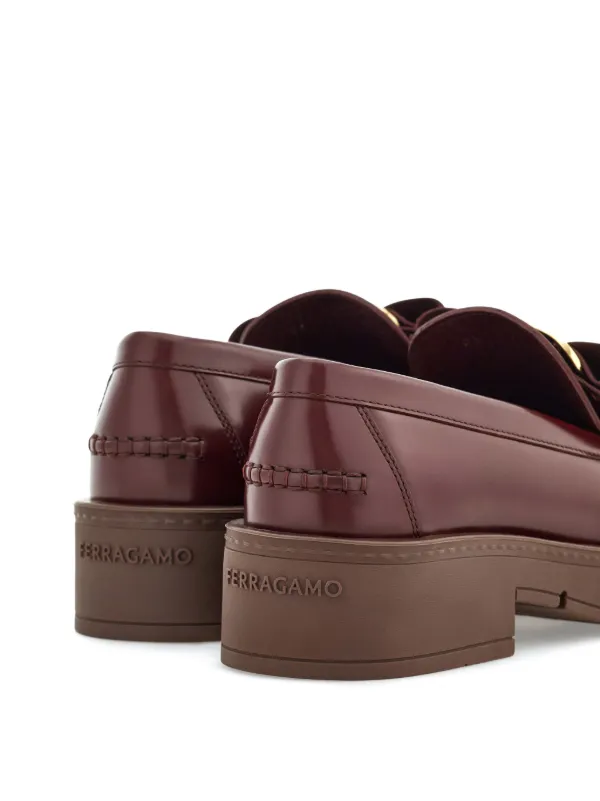 Ferragamo Vara Bow Loafers | Red | FARFETCH