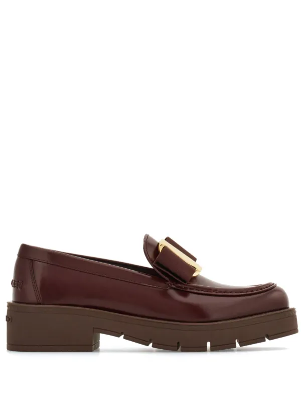 ローファー・オックスフォード FERRAGAMO Woman Loafers Burgundy ENVIE Ferragamo Vara Bow Loafers | Red | FARFETCH