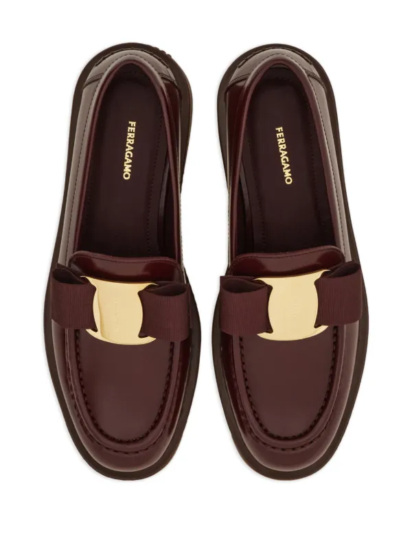 Ferragamo Vara Bow Loafers | Red | FARFETCH