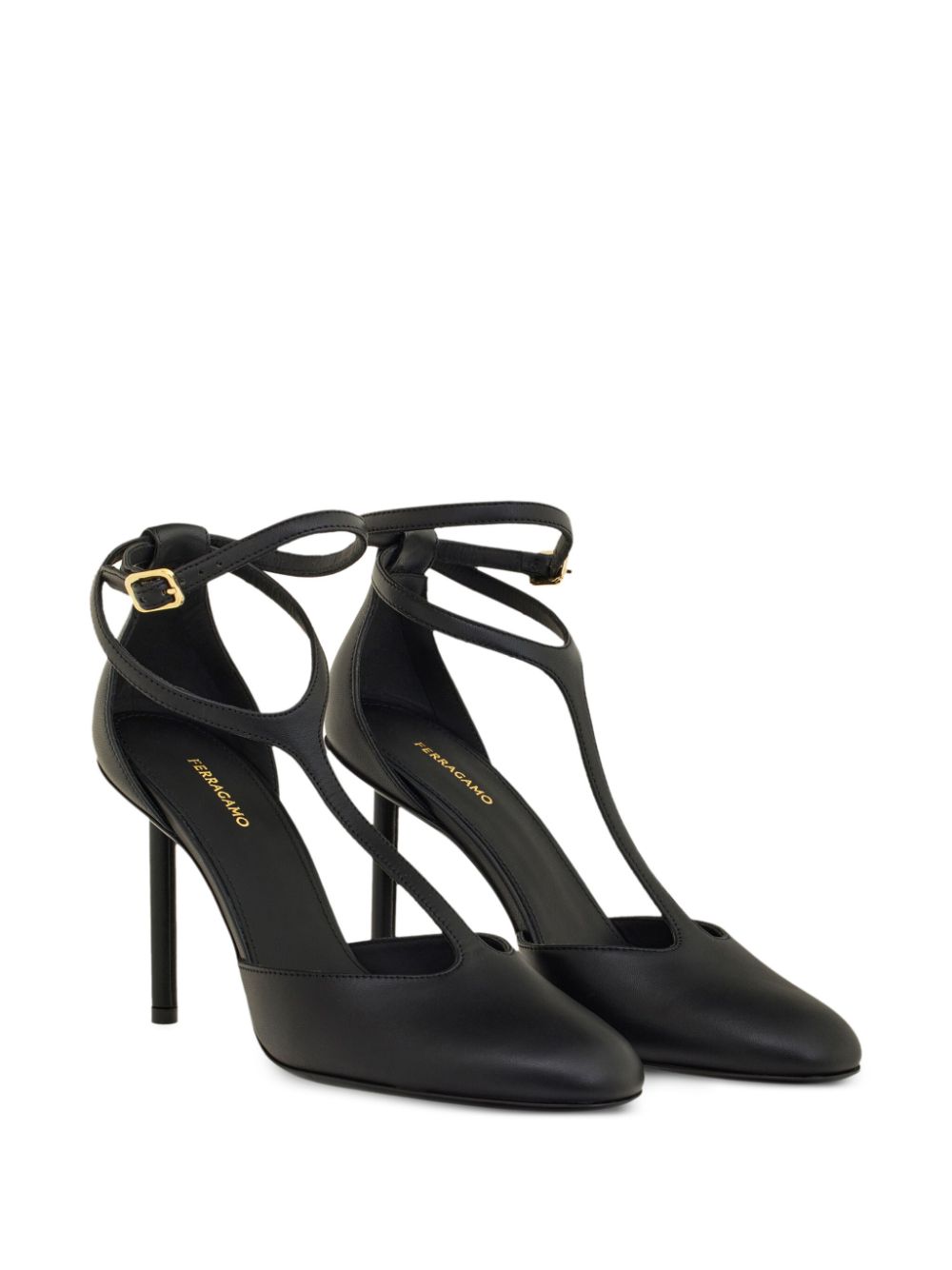 Ferragamo T-Strap pumps Black