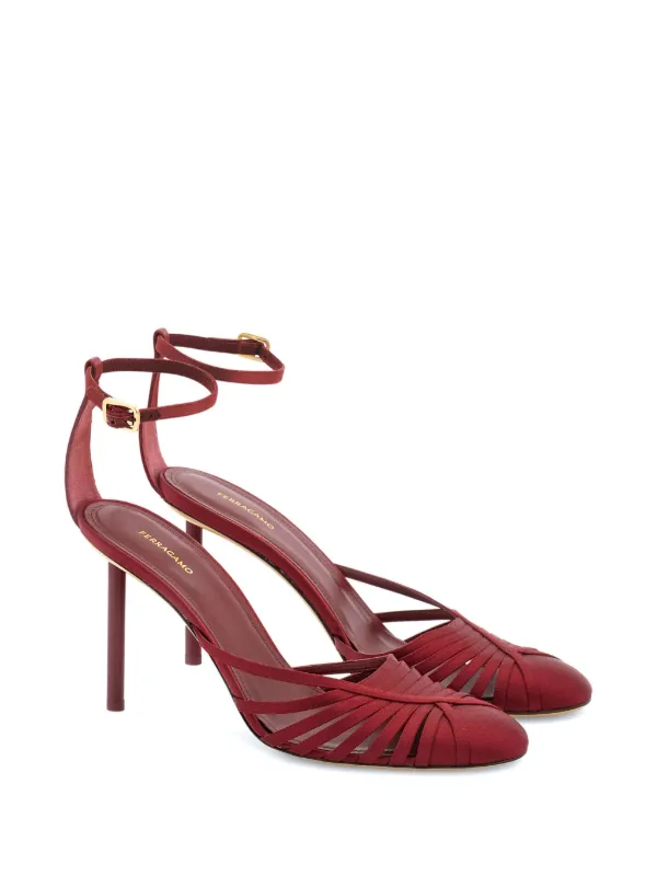 【送料&関税込】Ferragamo Red Leather Pumps Ferragamo - Red Patent Leather 
