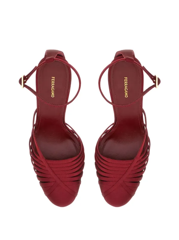 【送料&関税込】Ferragamo Strappy Pumps Ferragamo Strappy Pumps | Red | FARFETCH