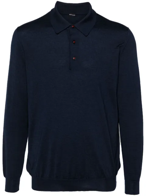 Kiton playera tipo polo de tejido fino