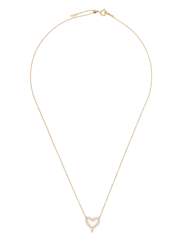Persée 18kt Yellow Gold Aphrodite Diamond and Pearl Necklace