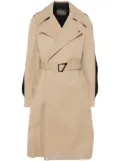 Mugler belted trench coat - Neutrals