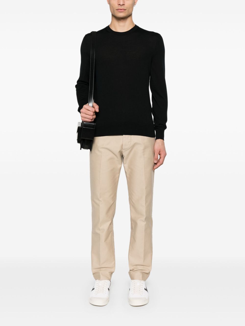 TOM FORD fine-knit sweater - Zwart