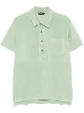 TOM FORD towelling short-sleeve polo shirt - Green