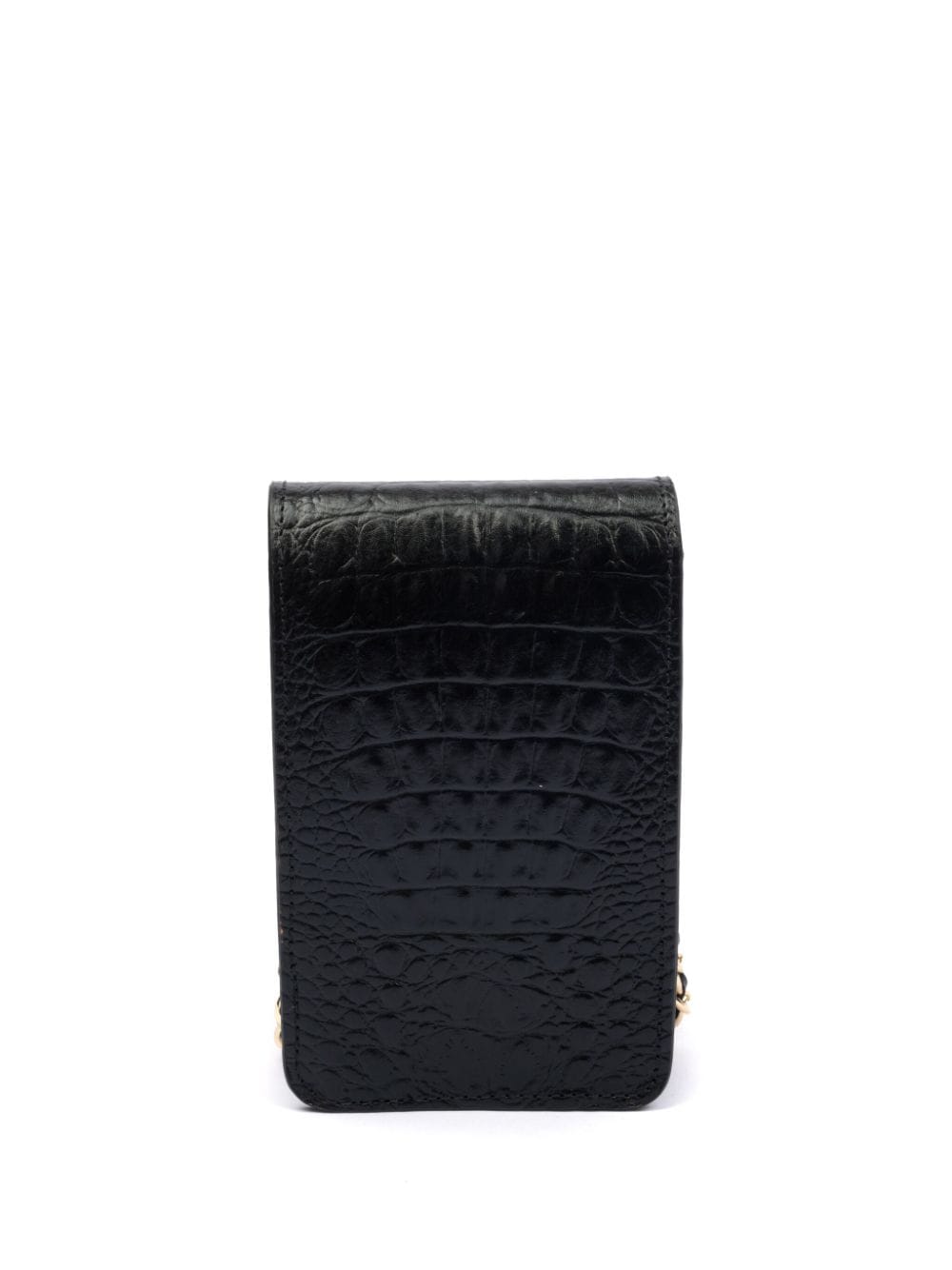 Shop Isla Leather Phone Pouch In Black