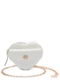 Isla Mini Heart leather mini bag - White