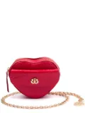 Isla Mini Heart leather mini bag - Red