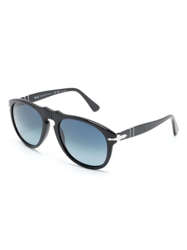 Persol 649 sunglasses men Acetate 40 Black