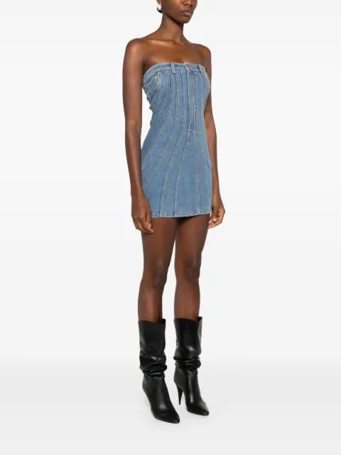 Mugler denim bustier mini dress 24F6RO1616211 - 2