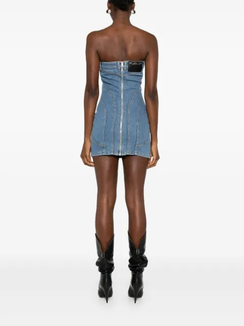 Mugler denim bustier mini dress 24F6RO1616211 - 3