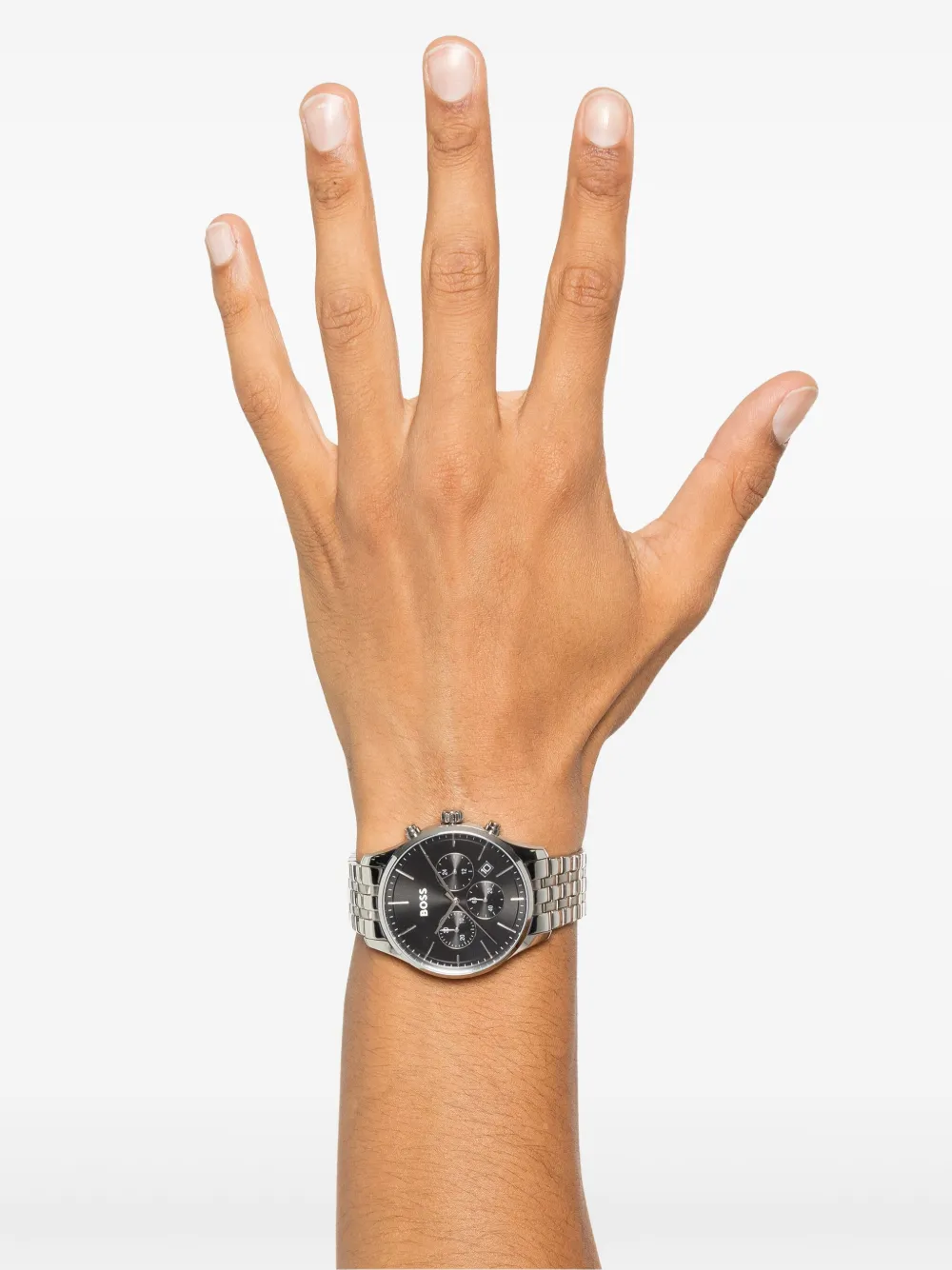 BOSS Chronograph-Movement horloge 42 mm - Zwart