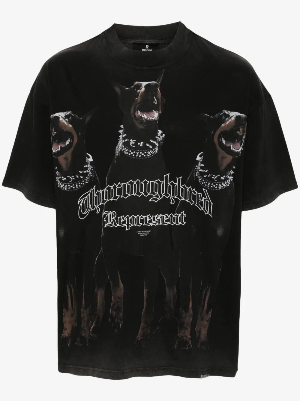 Represent Thoroughbred T-shirt | Black | Image 1