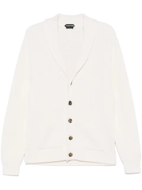 TOM FORD cárdigan con solapas redondas