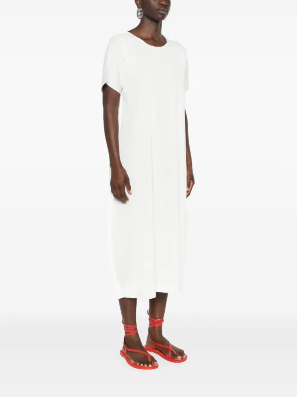 Pleats Please Issey Miyake A-Poc Form Ribbed Midi Dress