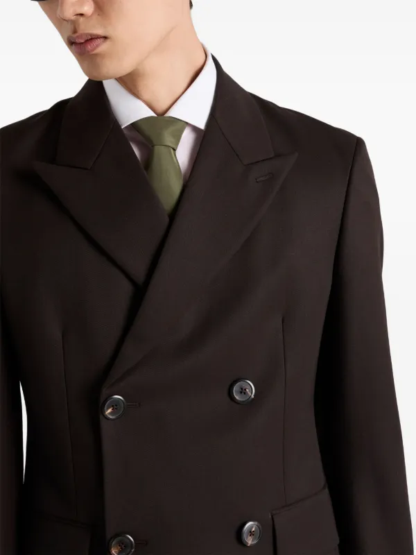 Prada pointed-tip Silk Tie | Green | FARFETCH UK