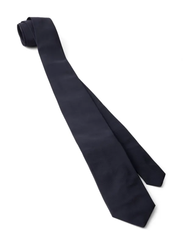 Prada pointed-tip Silk Tie | Blue | FARFETCH