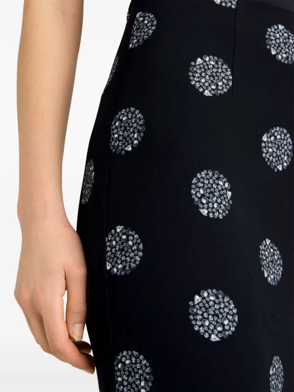 Cinq A Sept Malti polka dot pencil skirt women Polyester 0 Black