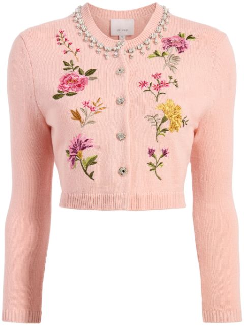 Cinq A Sept Isolde floral-embroidered cardigan