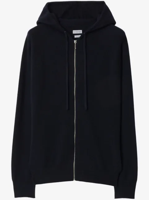 Burberry cashmere zip-up hoodie 