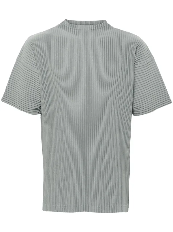Homme Plissé Issey Miyake Mc May T-shirt | Grey | FARFETCH