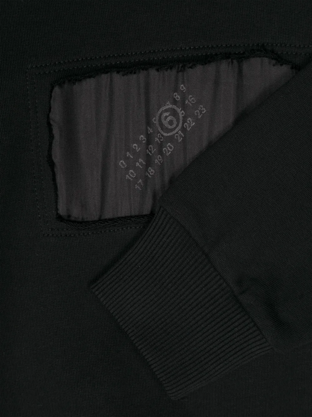 MM6 Maison Margiela Kids Katoenen sweater met getallenpatch Zwart