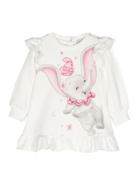 Monnalisa vestido con detalle de volantes de MONNALISA x Disney