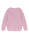 Molo cotton side-slits jumper - Pink