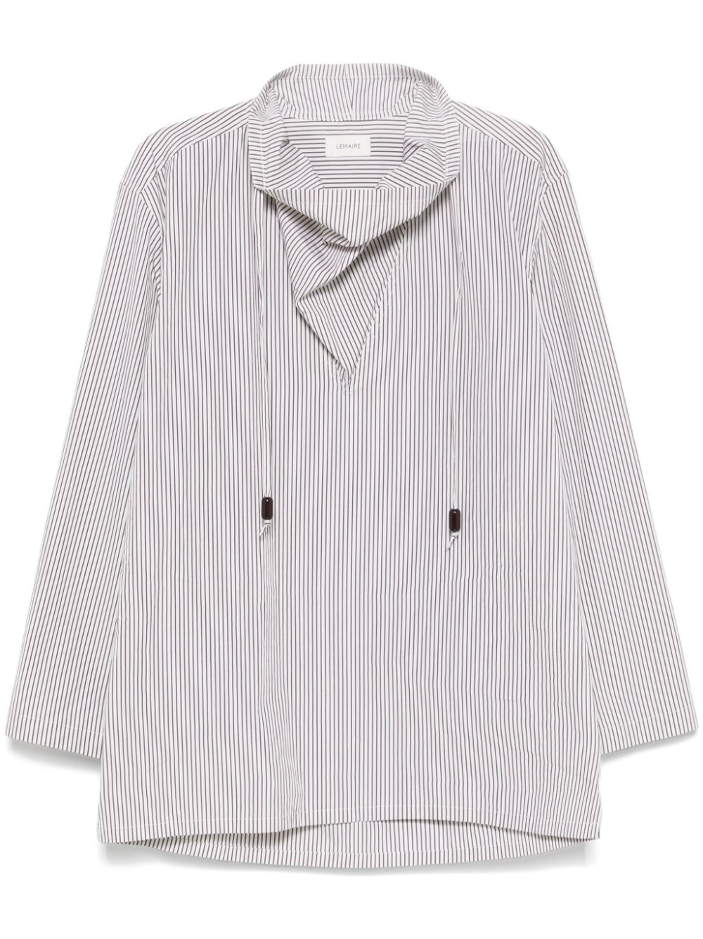 LEMAIRE shawl collar blouse - White