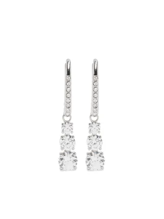 Swarovski Stilla Attract Trilogy ドロップピアス | シルバートーン