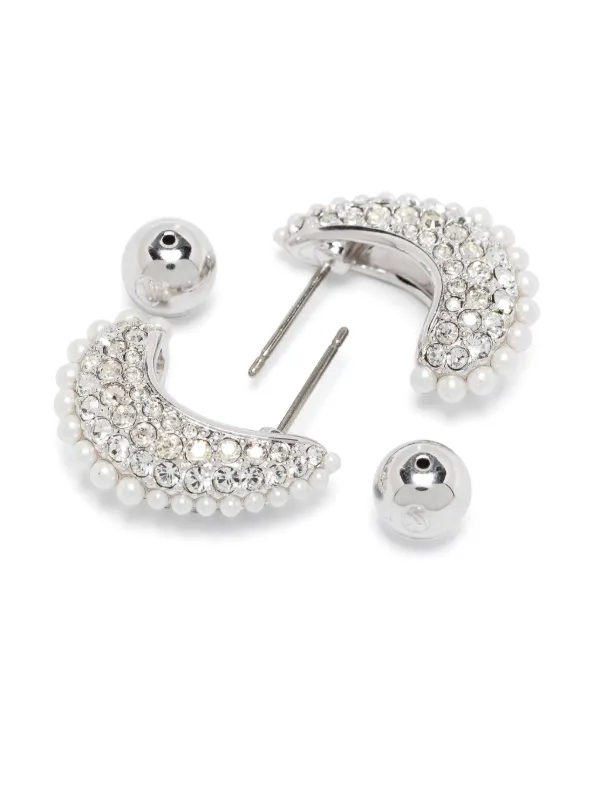 Swarovski Sublima ドロップピアス | シルバートーン | FARFETCH JP