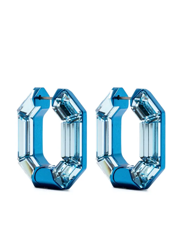 Swarovski Lucent フープピアス | ブルー | FARFETCH JP